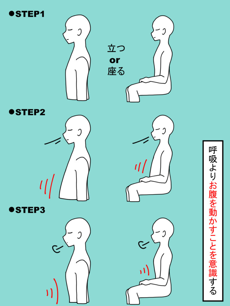 【投稿ページ】【吃音の治し方：お腹に力を入れる】腹式呼吸と発声のレベル上げ！の画像_#お腹に力を入れる-No.2の画像